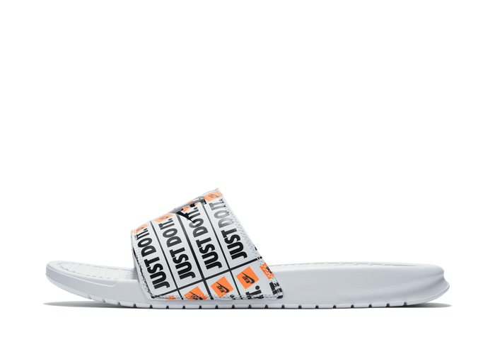 Nike Benassi JDI Slides in White