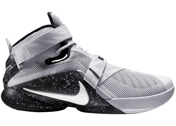 Nike LeBron Soldier 9 Wolf Grey White Black