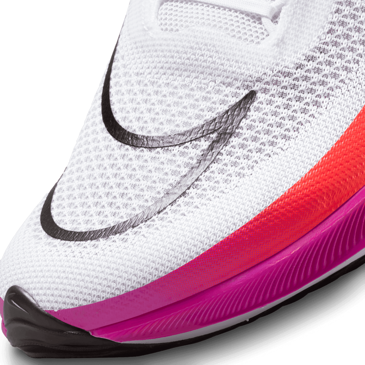 Nike Zoom 400 - Men's Sprint Spikes - White / Flash Crimson / Black