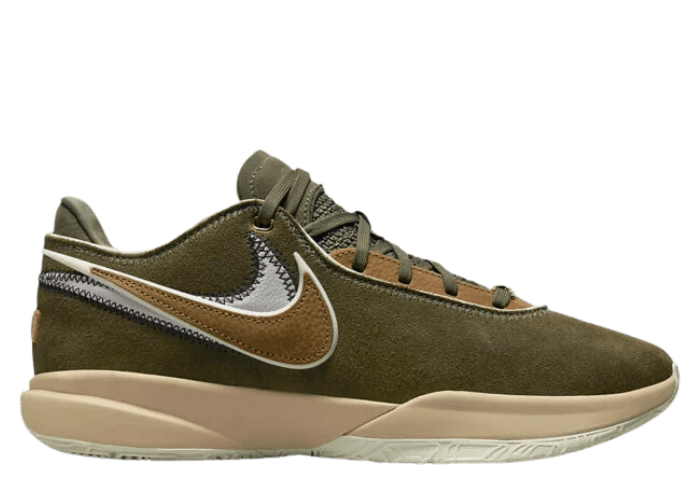 Nike LeBron 20 Olive Suede