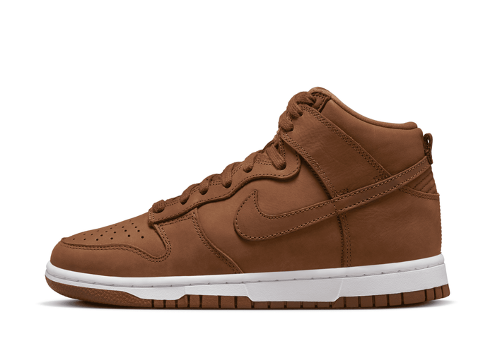 Nike Dunk High Premium Shoes in Brown