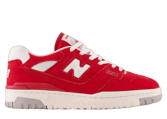 New Balance 550 Suede Team Red