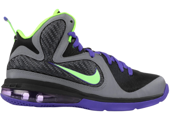 Nike LeBron 9 Black Electric Green Court Purple (GS)