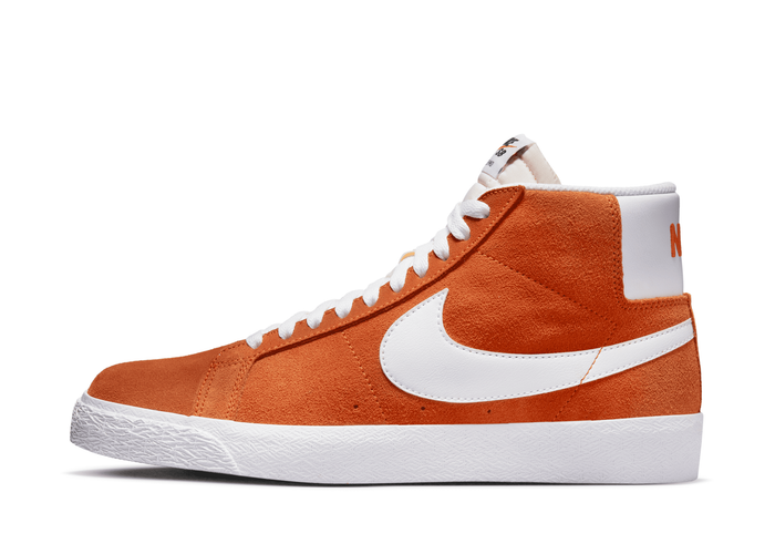 Nike SB Zoom Blazer Mid Skate Shoes in Orange
