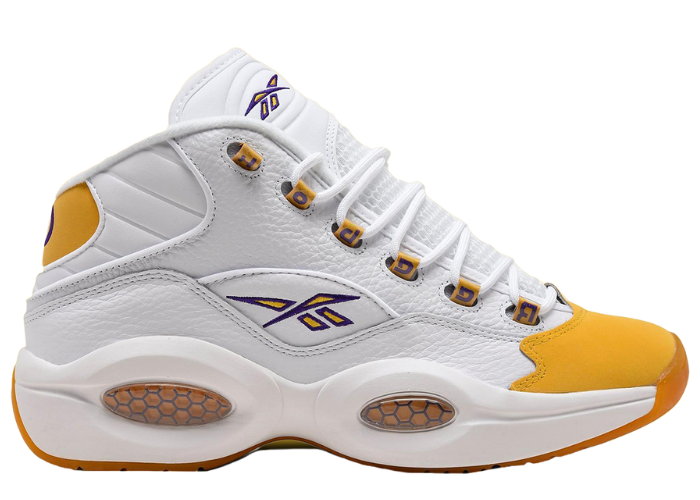 Reebok Question Mid Lakers Yellow Toe