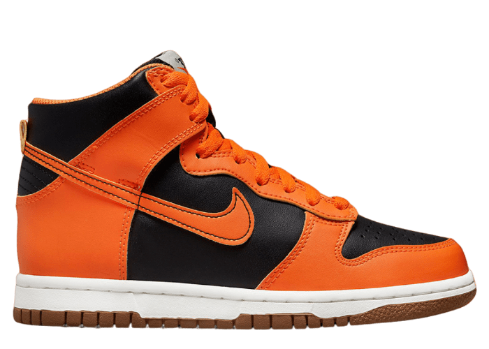 Nike Dunk High Black Safety Orange (GS)