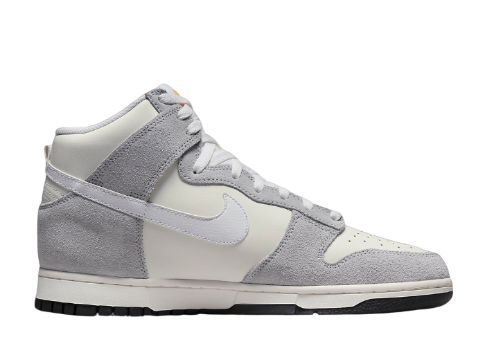Nike Dunk High Grey Suede White