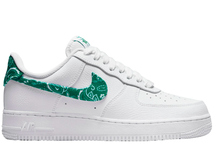Nike Air Force 1 Low White Green Paisley (W)