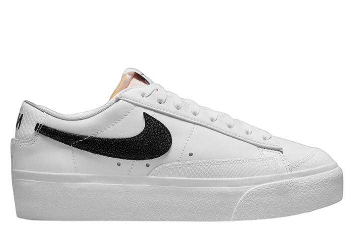 Nike Blazer Low Platform Reptile White Black (W)