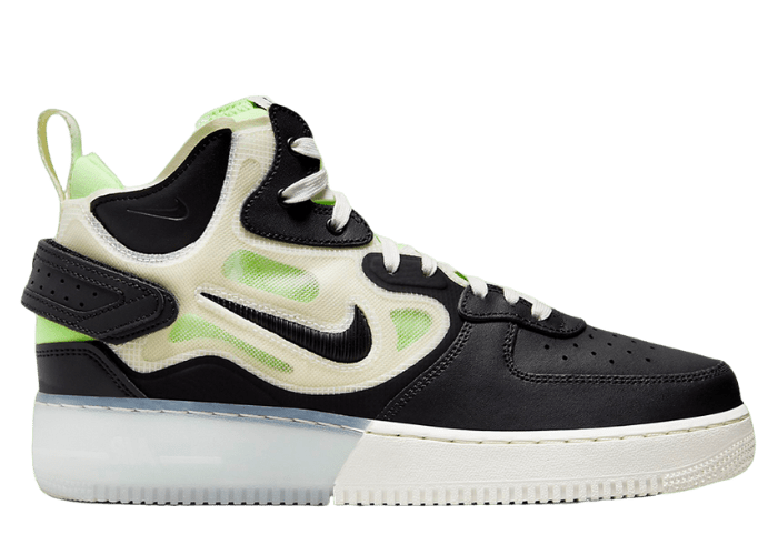 Nike Air Force 1 Mid React Black Ghost Green