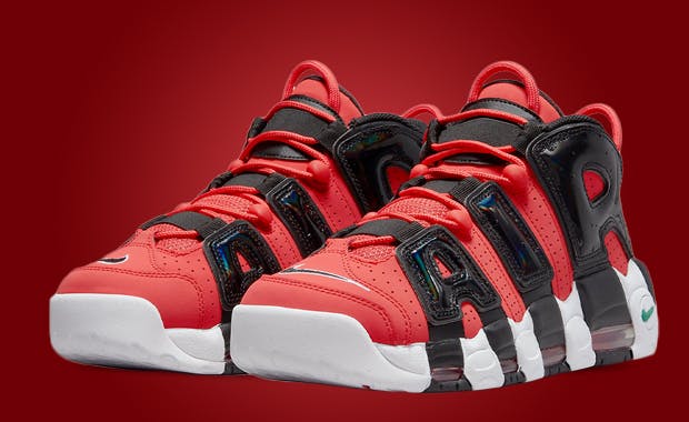 Lobster Red Covers This Nike Air More Uptempo