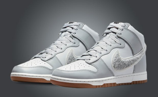This Nike Dunk High University Comes In Light Smoke Grey