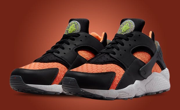 Orange Woven Materials Accent This Nike Air Huarache Crater