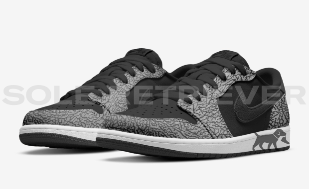 A Black Cement Air Jordan 1 Low OG Is On They Way