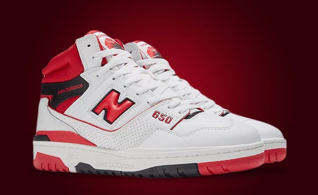 White And Red Grace This New Balance 650