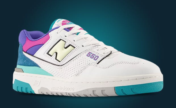 We're Getting '80s Vibes From The New Balance 550 Teal Pink