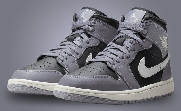 Cement Grey And Anthracite Take Over This Air Jordan 1 Mid