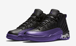 This Air Jordan 12 Comes In Black And Field Purple