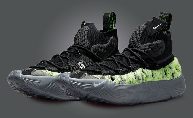 Neon Greens Highlight The Nike ISPA Sense Flyknit Black Smoke Grey