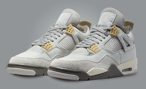 This Air Jordan 4 Is Covered In Photon Dust And Grey Fog