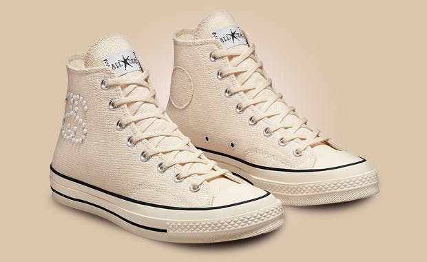 Stussy Adds Pearl Details To A Hemp-Covered Converse Chuck 70 Hi