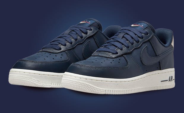 A Two-Tone Build Comes To The Nike Air Force 1 Low LX Obsidian Sail