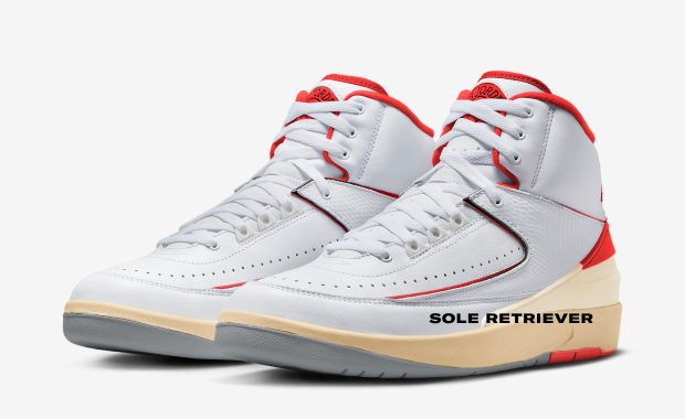 The Air Jordan 2 White Fire Red Black Cement Releases Spring 2024