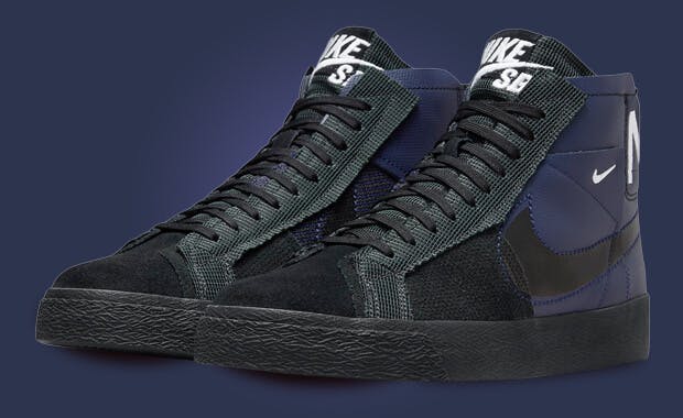 Nike SB Zoom Blazer Mid Premium Comes Bruised in Midnight Navy and Black
