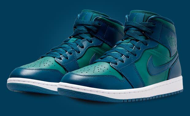 Sky J Teal and Sky J French Blue Cover This Air Jordan 1 Mid