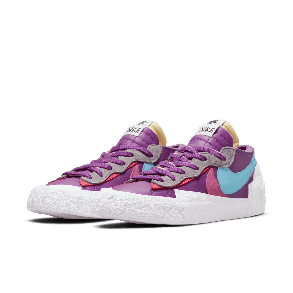 Nike Blazer Low sacai KAWS Purple Angle 2