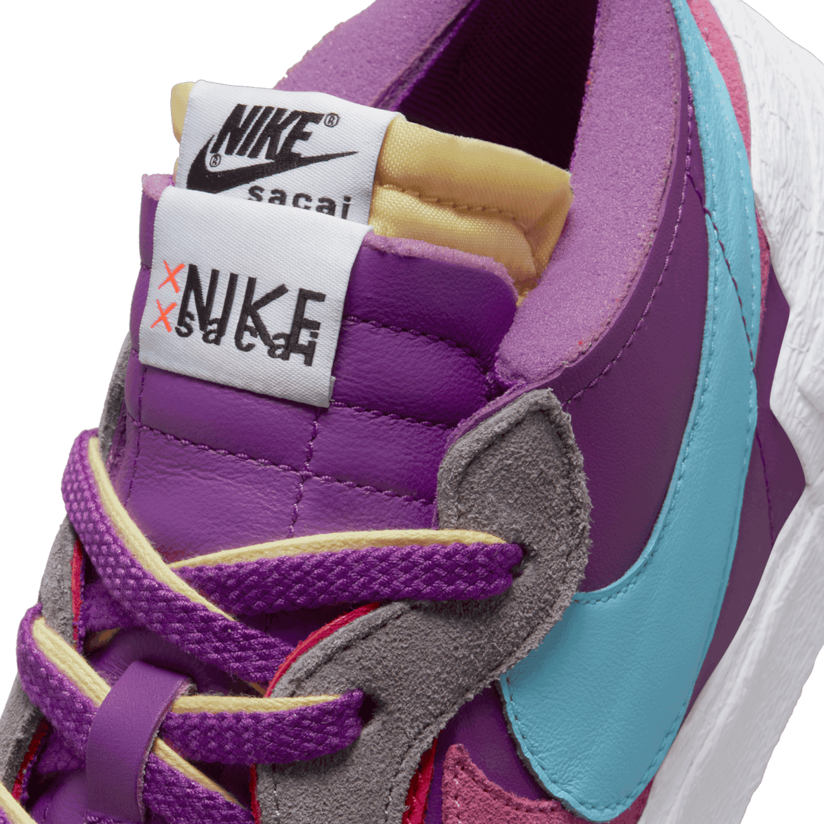 Nike Blazer Low sacai KAWS Purple Angle 6