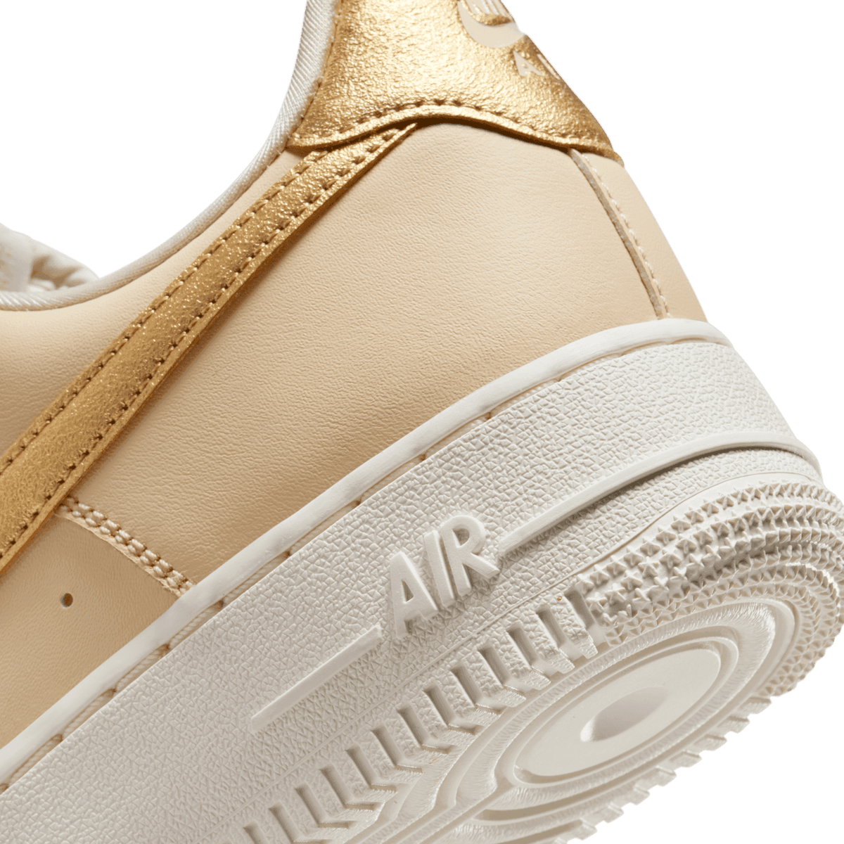 Nike Air Force 1 Low Sanddrift Metallic Gold (W) Angle 5