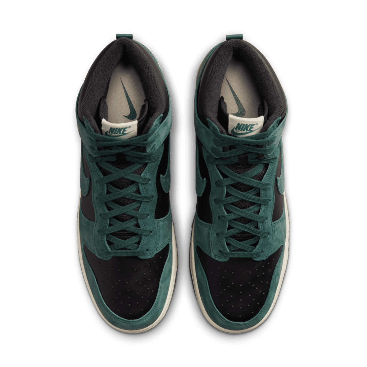 Nike Dunk High Premium Black Faded Spruce Angle 1