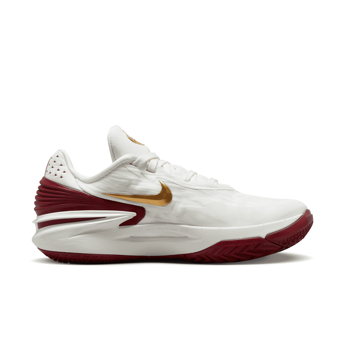Nike Air Zoom GT Cut 2 White Gold Team Red (W) Angle 1