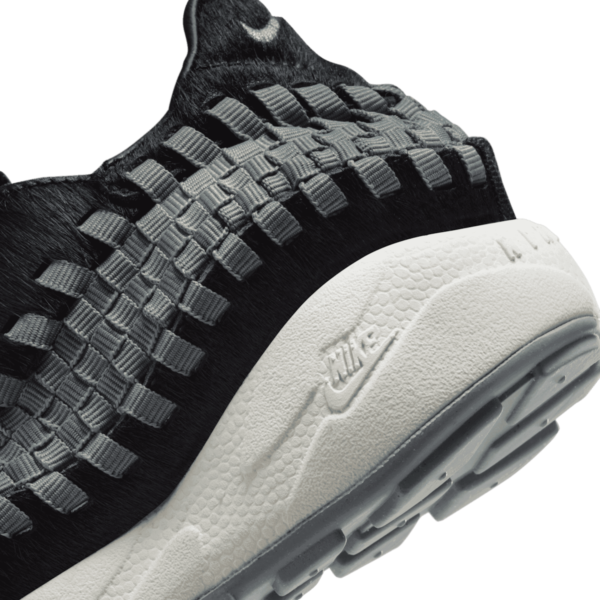 Nike Air Footscape Woven Black Smoke Grey Angle 5