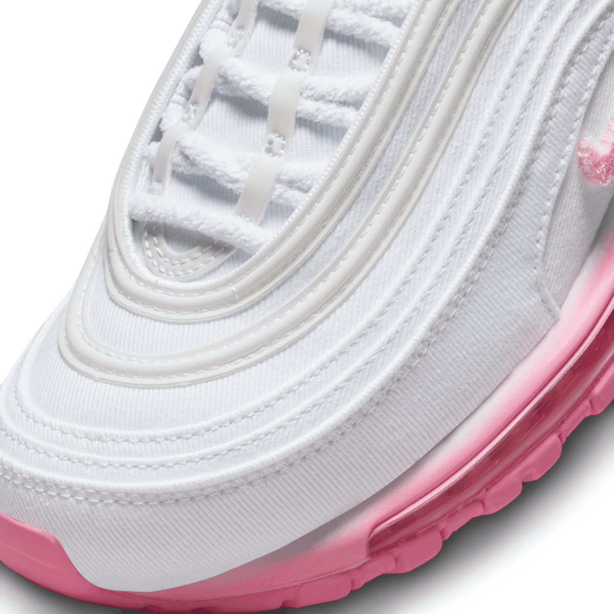 Nike Air Max 97 Canvas White Pink Angle 3