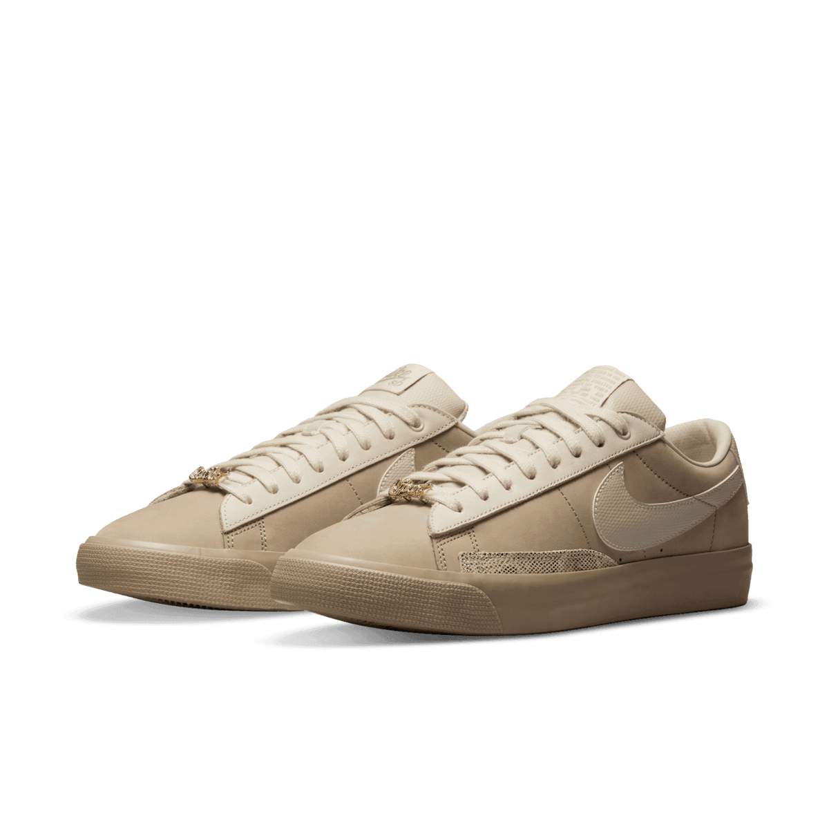Nike SB Blazer Low FOURTY PERCENT AGAINST RIGHTS Tan Angle 2