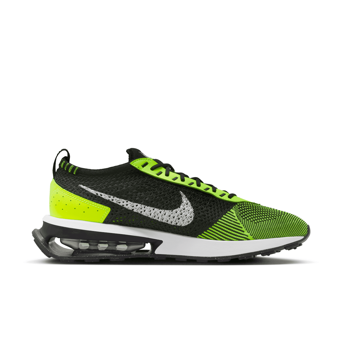 Nike Air Max Flyknit Racer Volt Black Angle 2