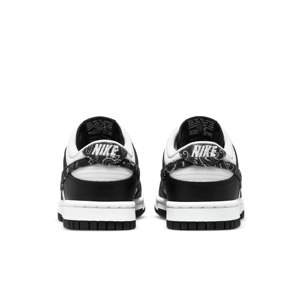 Nike Dunk Low Black Paisley (W) Angle 3