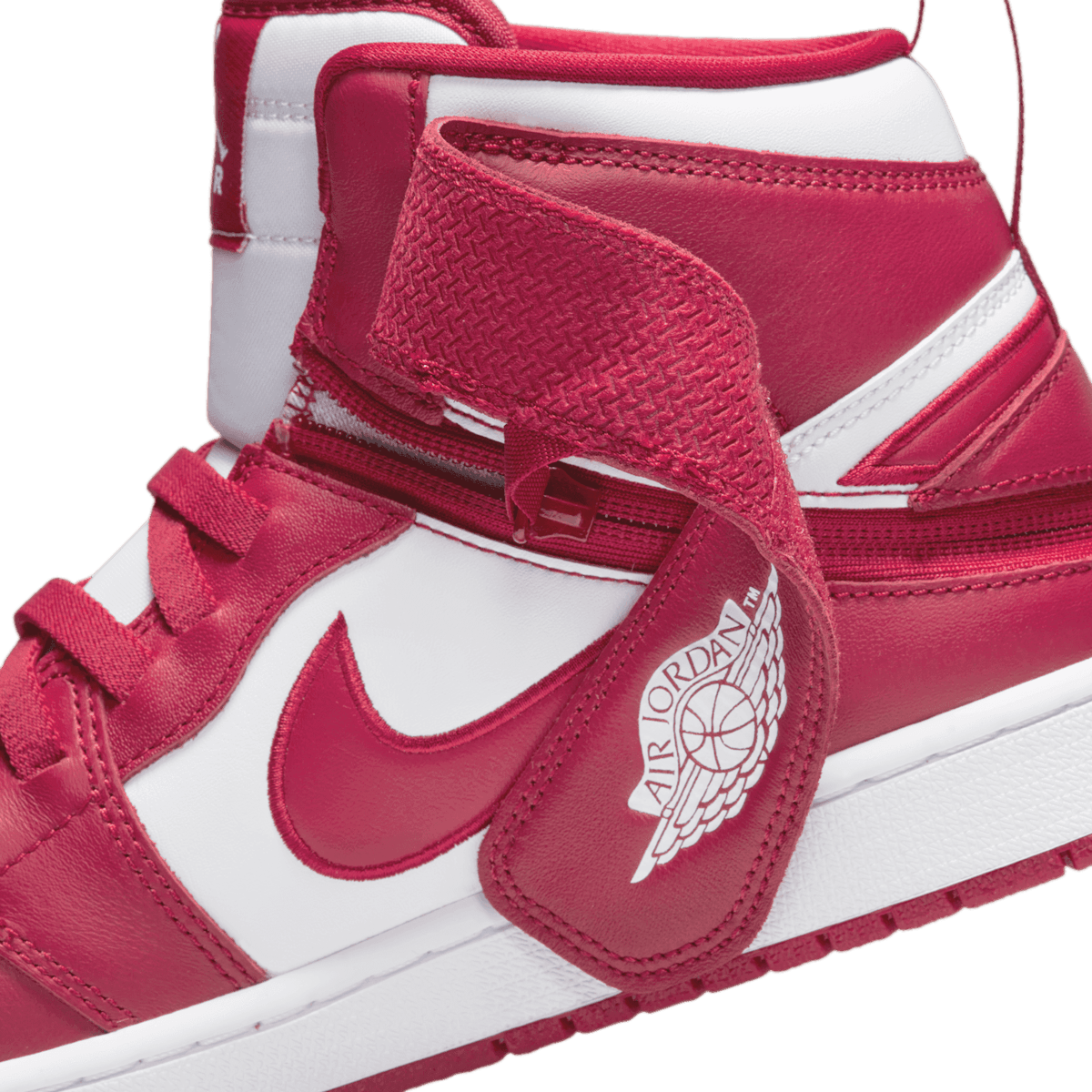 Jordan 1 Flyease Red and White Angle 8