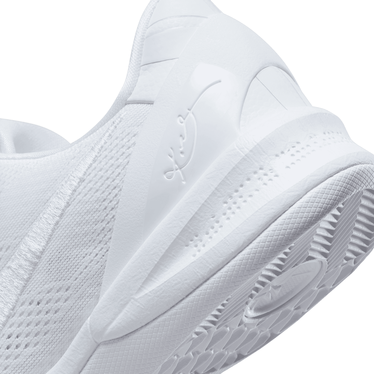 Nike Kobe 8 Protro Halo Triple White Angle 5