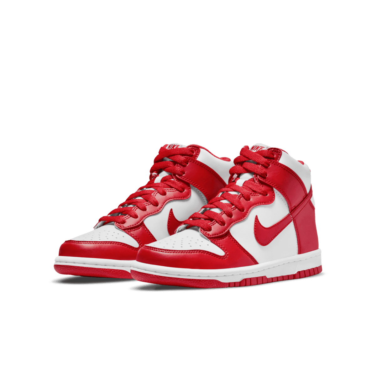 Nike Dunk High Championship White Red (GS) Angle 2