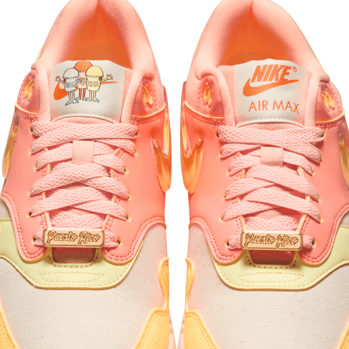 Nike Air Max 1 Puerto Rico Day Orange Frost Angle 6