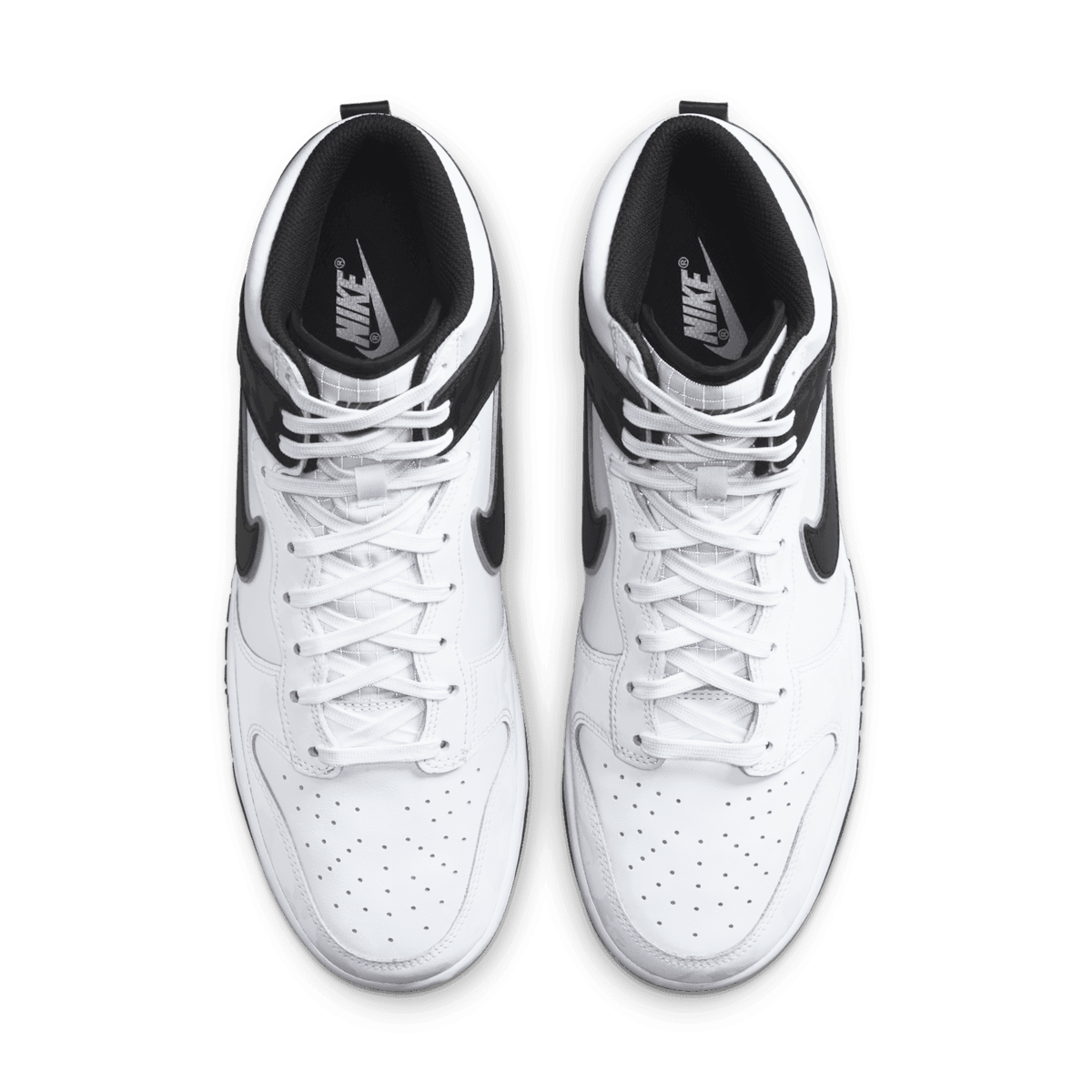 Nike Dunk High White Black Angle 1