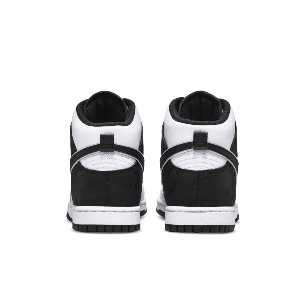 Nike Dunk High White Black Angle 3