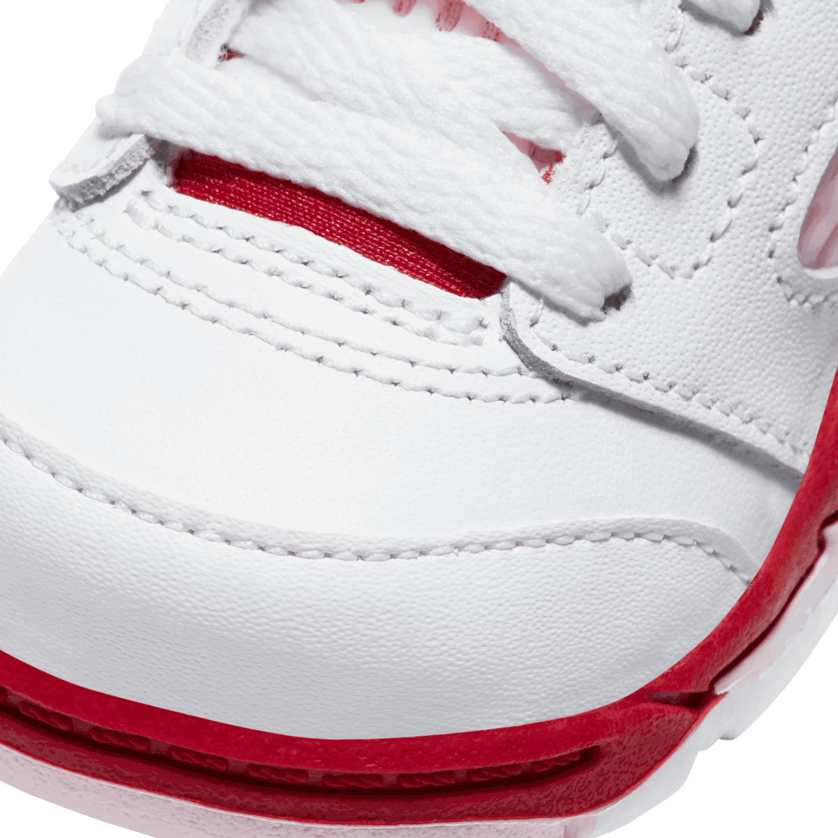 Air Jordan 5 Retro White Pink Red (TD) Angle 4