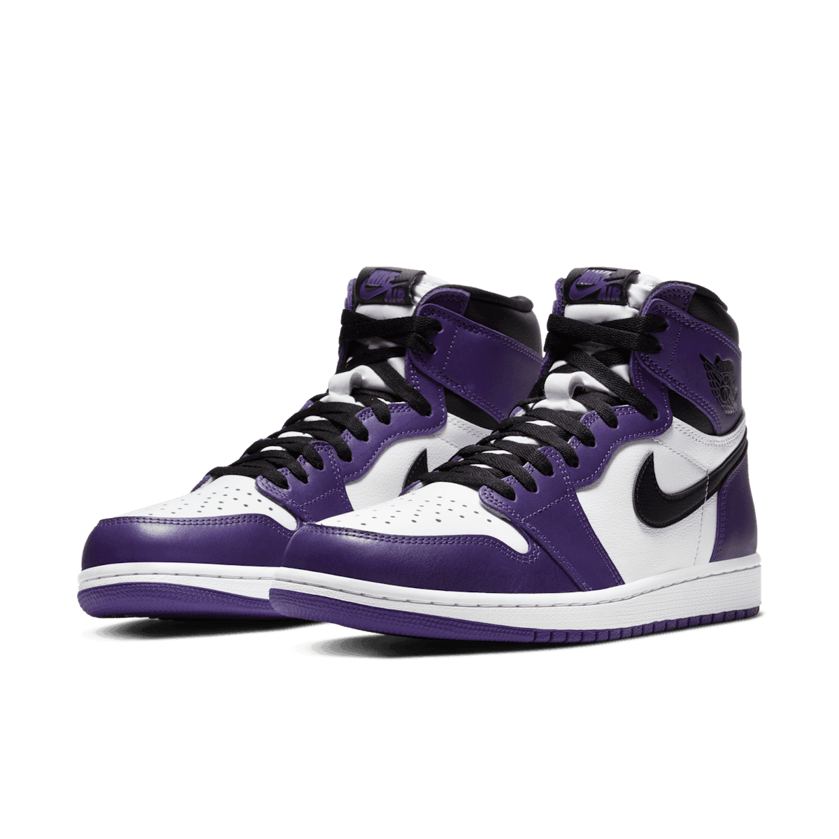 Jordan 1 Retro High Court Purple White Angle 2