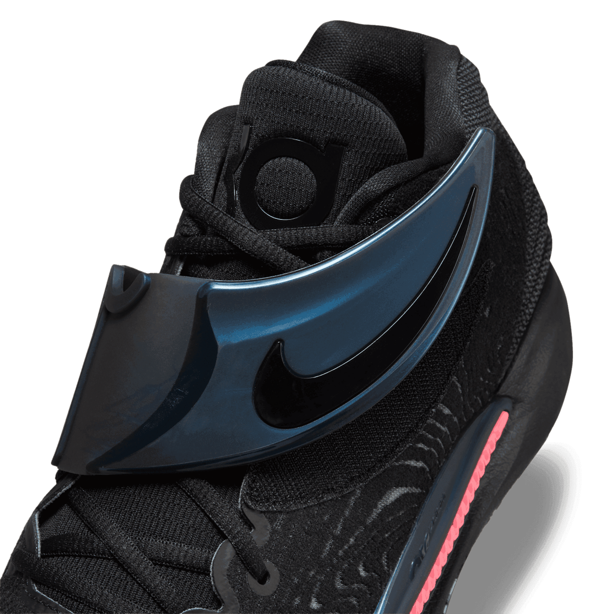 Nike KD 14 Seasonal Black Laser Crimson Angle 6