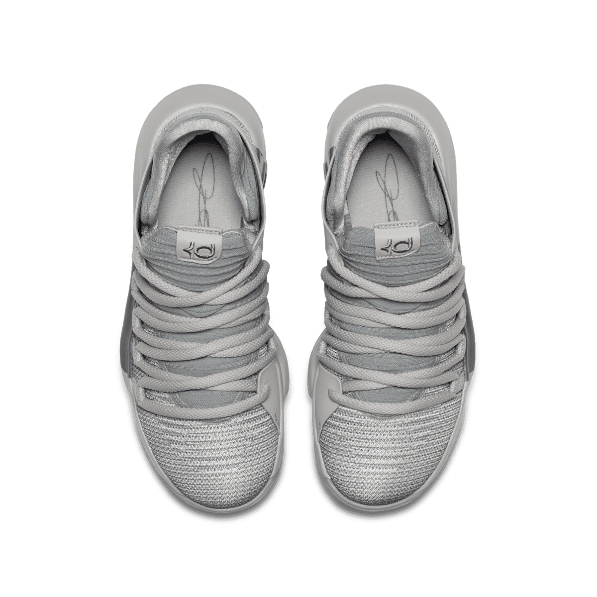 Nike KD 10 Wolf Grey (GS) Angle 1