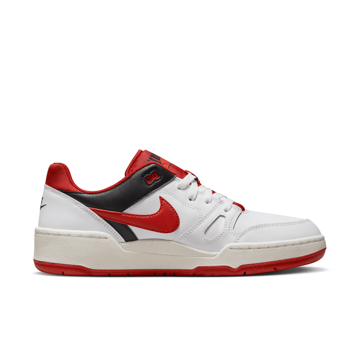 Nike Full Force Low White Red Black Angle 1
